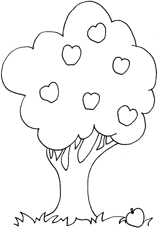 Dibujo gratuito Manzano #163561 de la coleccion Naturaleza y Estaciones para imprimir