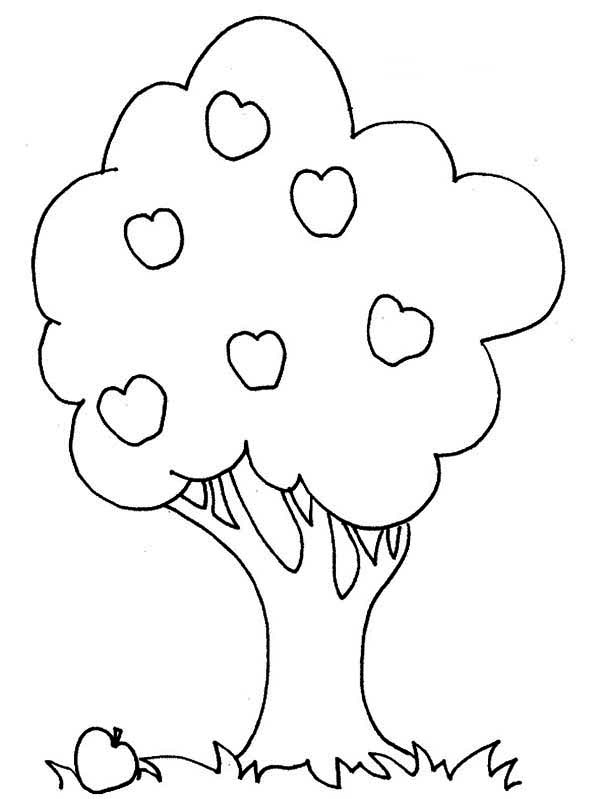 Dibujo gratuito Manzano #163811 de la coleccion Naturaleza y Estaciones para imprimir