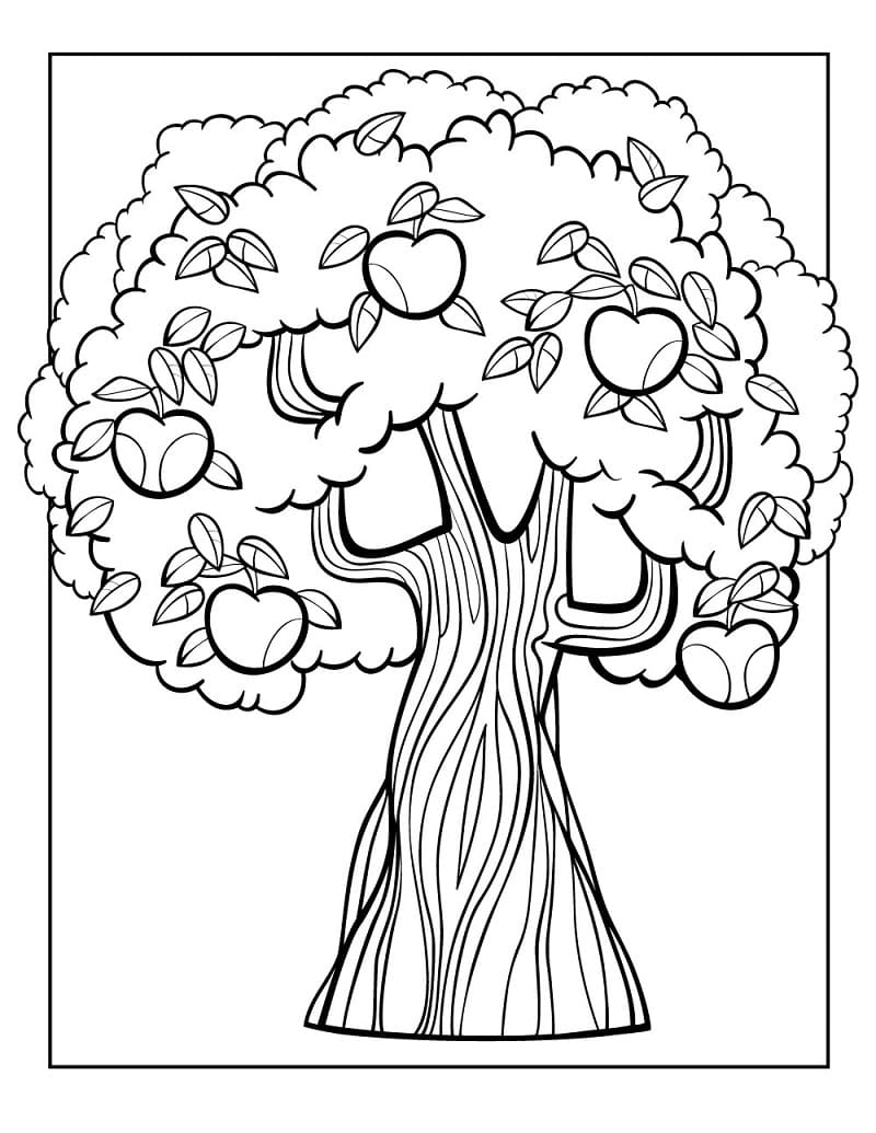 Dibujo gratuito Manzano #174077 de la coleccion Naturaleza y Estaciones para imprimir