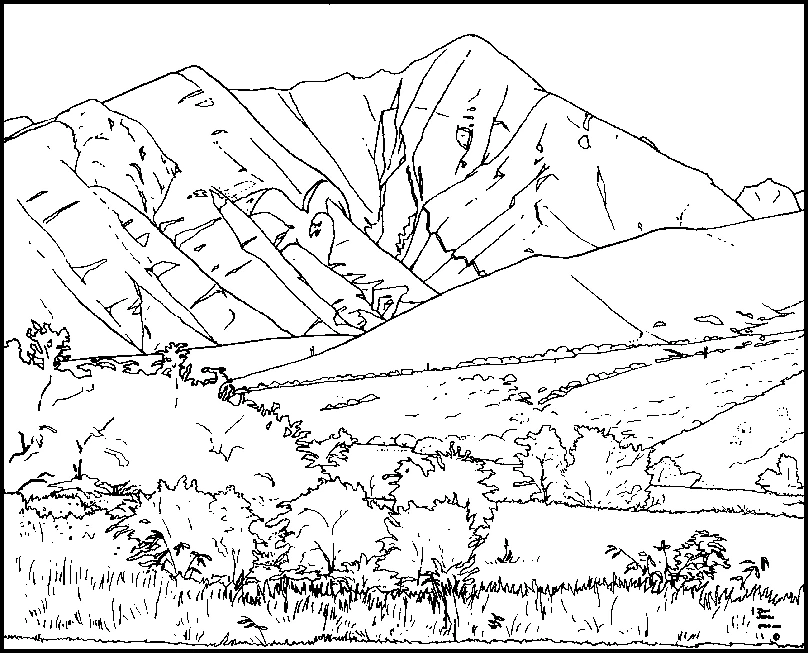 Dibujo gratuito Montaña #156475 de la coleccion Naturaleza y Estaciones para imprimir