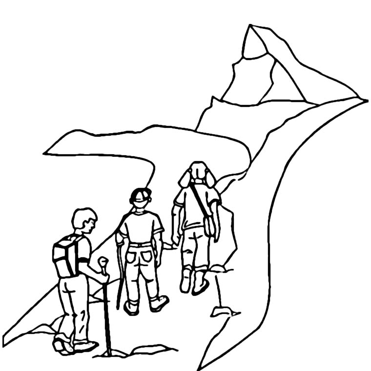 Dibujo gratuito Montaña #156531 de la coleccion Naturaleza y Estaciones para imprimir
