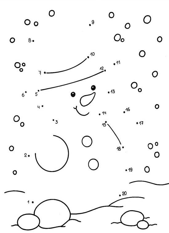 Dibujo gratuito Muñeco de Nieve #89268 de la coleccion Naturaleza y Estaciones para imprimir