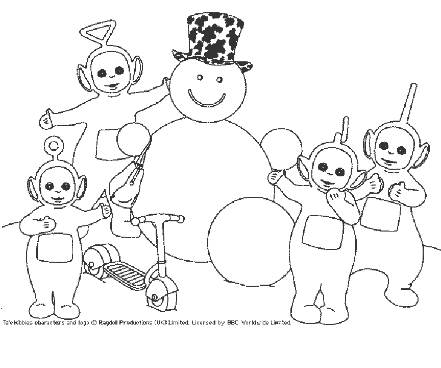 Dibujo gratuito Muñeco de Nieve #89325 de la coleccion Naturaleza y Estaciones para imprimir