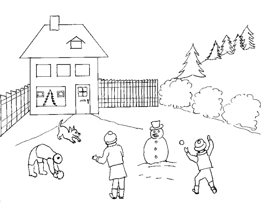 Dibujo gratuito Muñeco de Nieve #89469 de la coleccion Naturaleza y Estaciones para imprimir