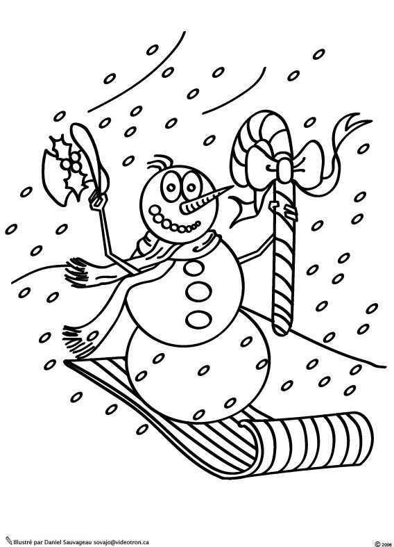 Dibujo para colorear: Nieve (Naturaleza y Estaciones) #158701 - Dibujos para Colorear e Imprimir Gratis