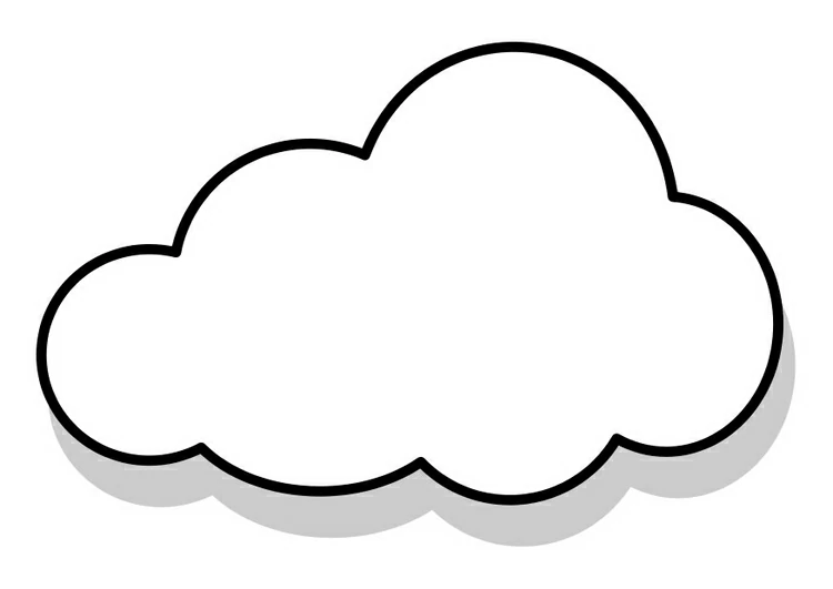 Dibujo para colorear: Nube (Naturaleza y Estaciones) #157304 - Dibujos para Colorear e Imprimir Gratis