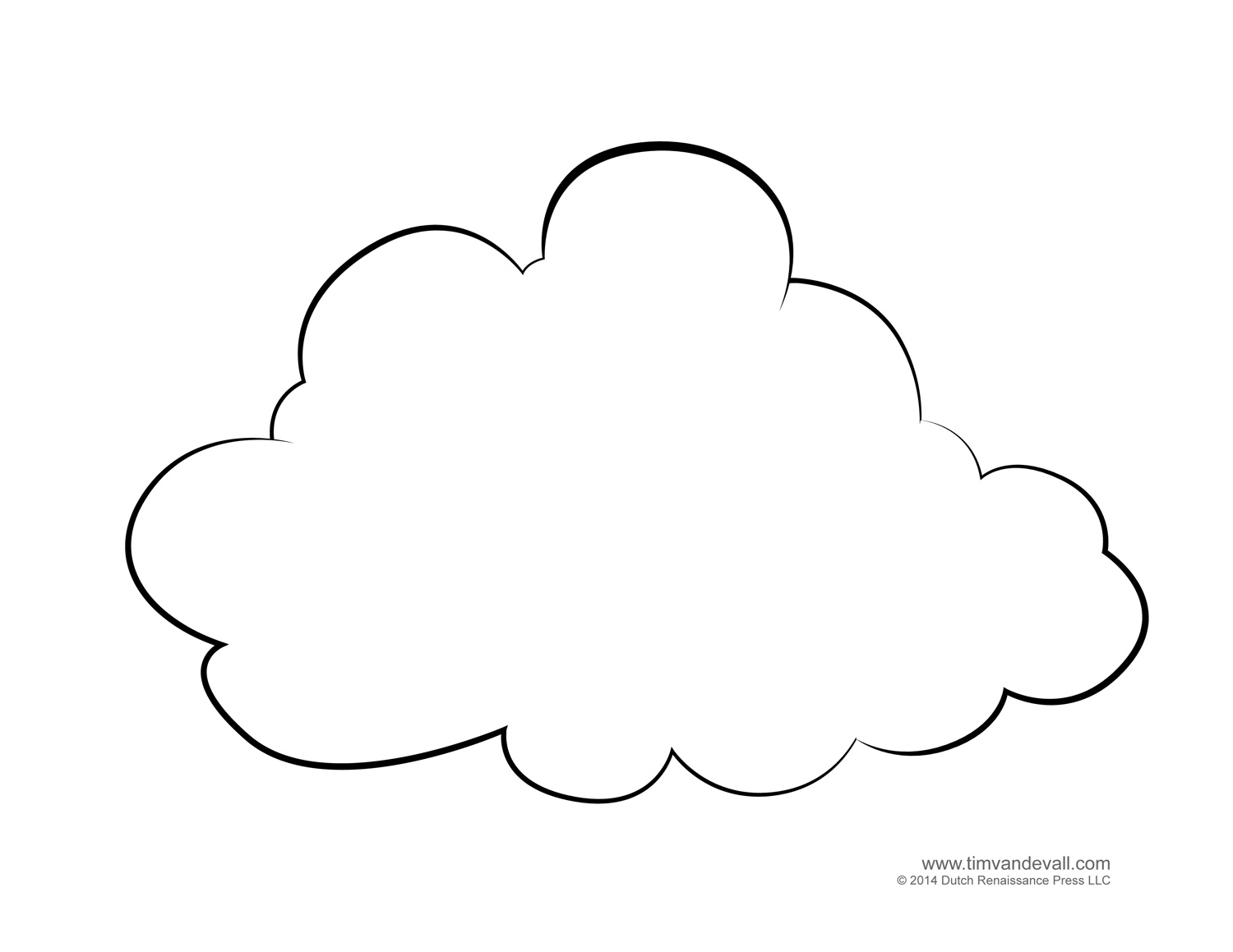 Dibujo para colorear: Nube (Naturaleza y Estaciones) #157356 - Dibujos para Colorear e Imprimir Gratis
