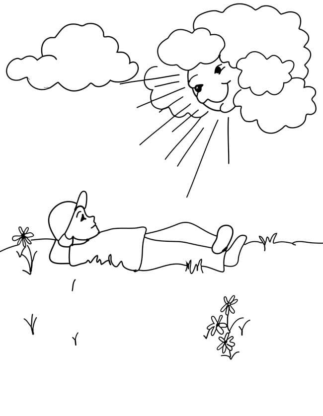 Dibujo gratuito Nube #206330 de la coleccion Naturaleza y Estaciones para imprimir