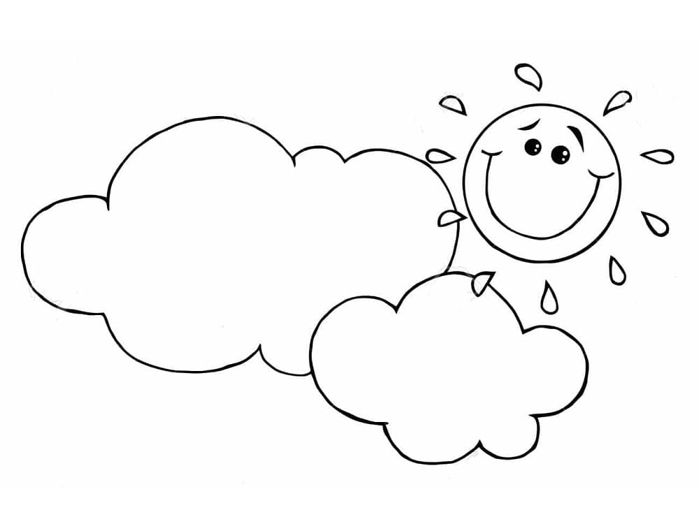 Dibujo gratuito Nube #206347 de la coleccion Naturaleza y Estaciones para imprimir