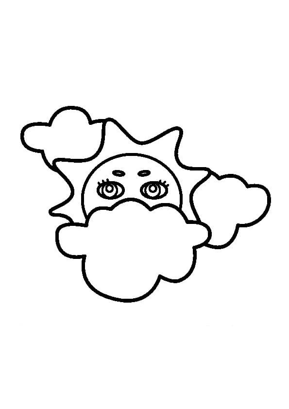Dibujo gratuito Nube #206355 de la coleccion Naturaleza y Estaciones para imprimir