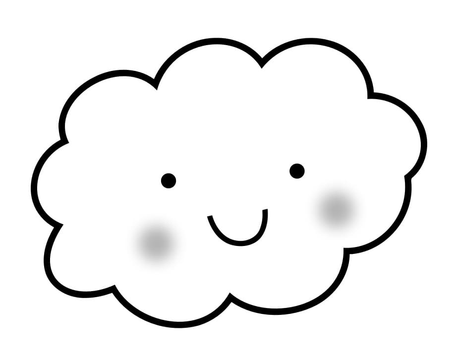 Dibujo gratuito Nube #206358 de la coleccion Naturaleza y Estaciones para imprimir