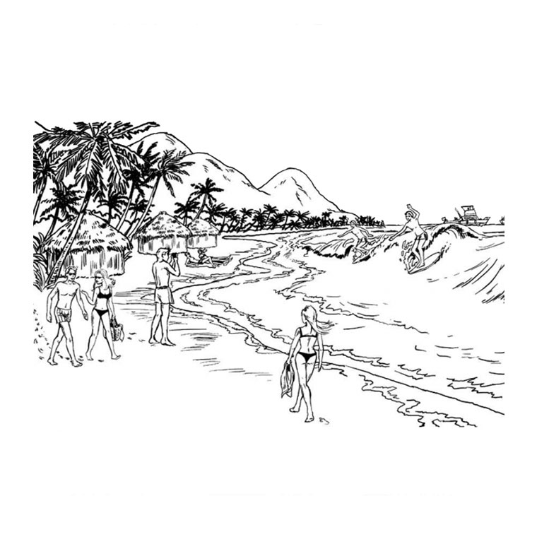 Dibujo gratuito Paisaje #165752 de la coleccion Naturaleza y Estaciones para imprimir