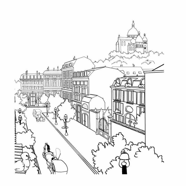 Dibujo para colorear: Paisaje (Naturaleza y Estaciones) #165754 - Dibujos para Colorear e Imprimir Gratis