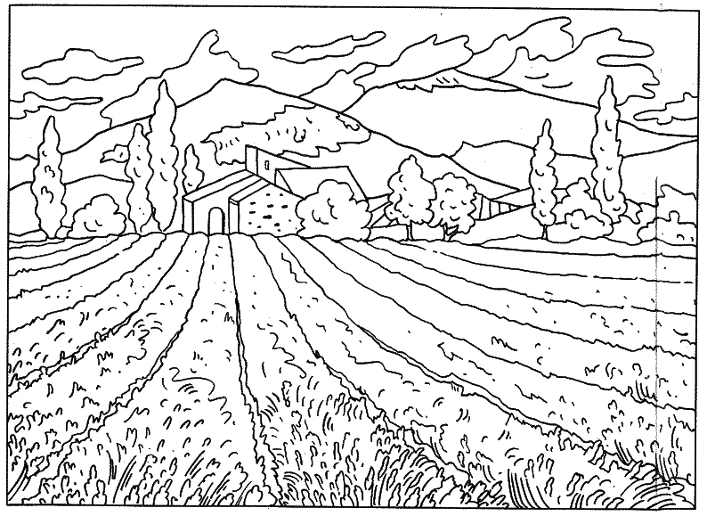 Dibujo para colorear: Paisaje (Naturaleza y Estaciones) #165768 - Dibujos para Colorear e Imprimir Gratis