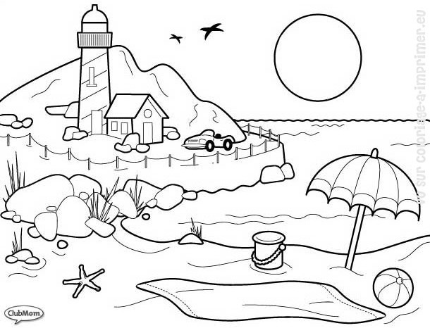 Dibujo para colorear: Paisaje (Naturaleza y Estaciones) #165776 - Dibujos para Colorear e Imprimir Gratis