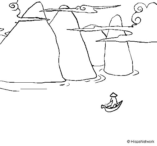 Dibujo gratuito Paisaje #165863 de la coleccion Naturaleza y Estaciones para imprimir