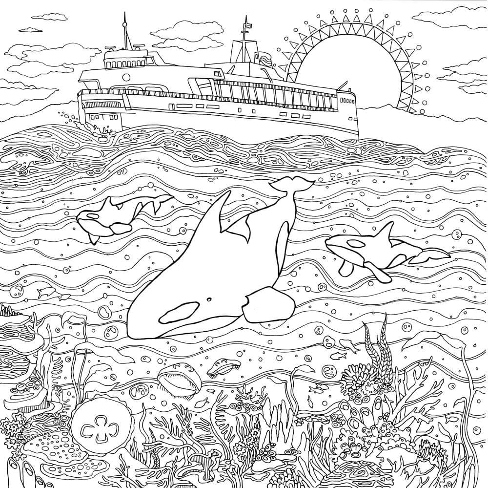 Dibujo gratuito Paisaje #193999 de la coleccion Naturaleza y Estaciones para imprimir
