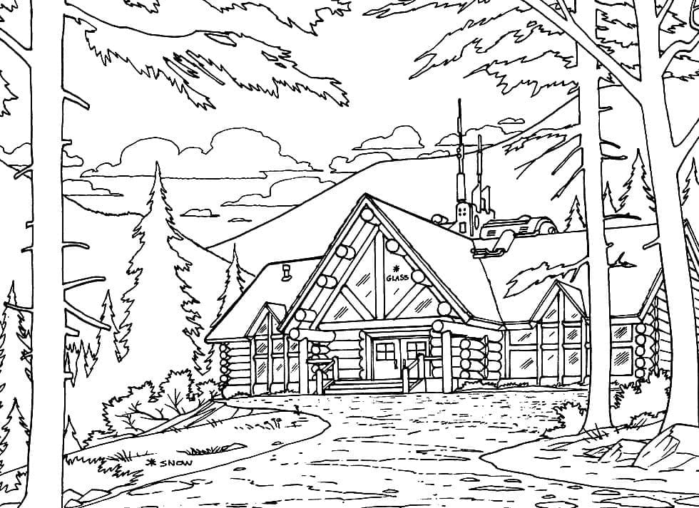 Dibujo gratuito Paisaje #194019 de la coleccion Naturaleza y Estaciones para imprimir