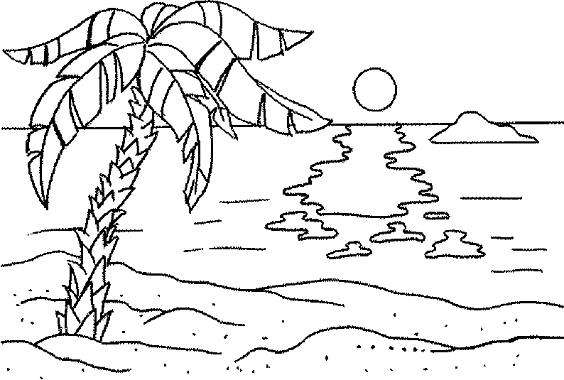 Dibujo gratuito Palmera #161210 de la coleccion Naturaleza y Estaciones para imprimir