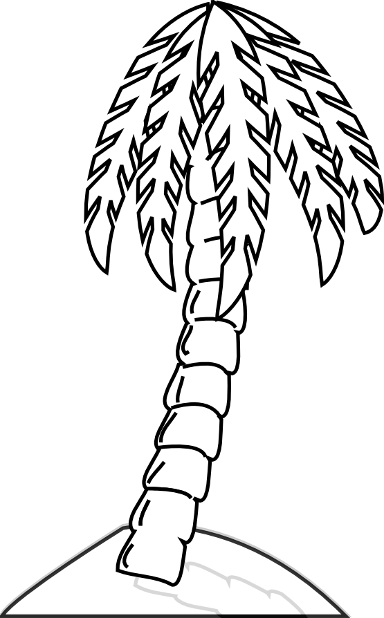 Dibujo para colorear: Palmera (Naturaleza y Estaciones) #161263 - Dibujos para Colorear e Imprimir Gratis