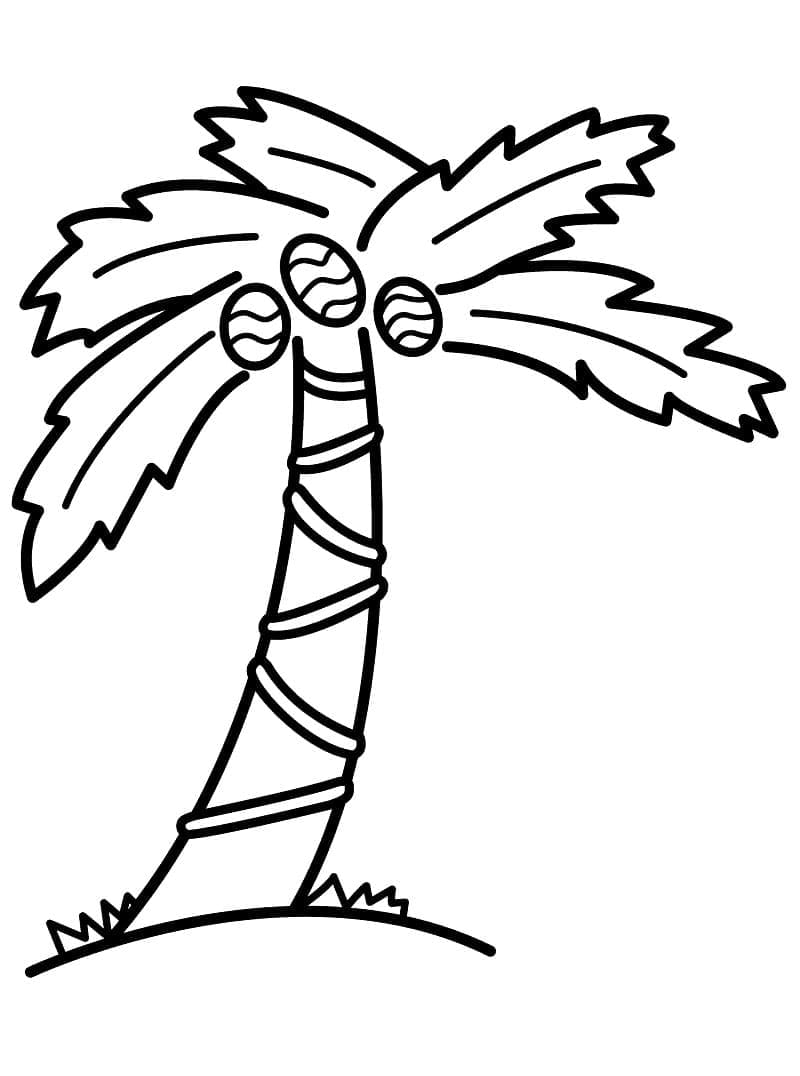 Dibujo gratuito Palmera #200701 de la coleccion Naturaleza y Estaciones para imprimir