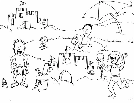 Dibujo gratuito Playa #158966 de la coleccion Naturaleza y Estaciones para imprimir
