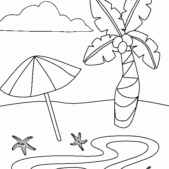 Dibujo gratuito Playa #158989 de la coleccion Naturaleza y Estaciones para imprimir Dibujo gratuito Playa #158989 de la coleccion Naturaleza y Estaciones para imprimir