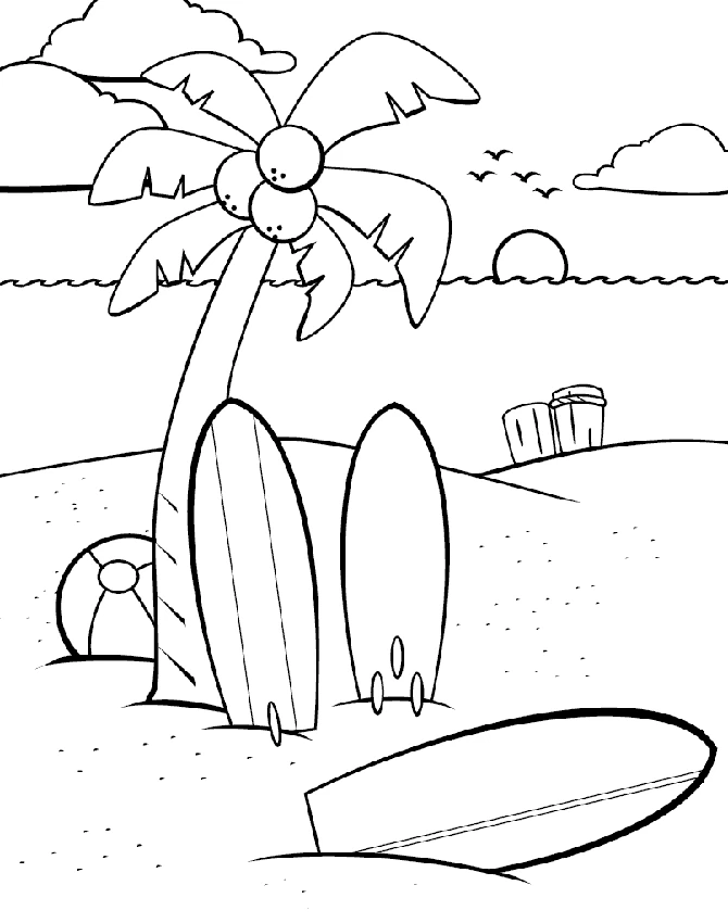 Dibujo gratuito Playa #159002 de la coleccion Naturaleza y Estaciones para imprimir Dibujo gratuito Playa #159002 de la coleccion Naturaleza y Estaciones para imprimir