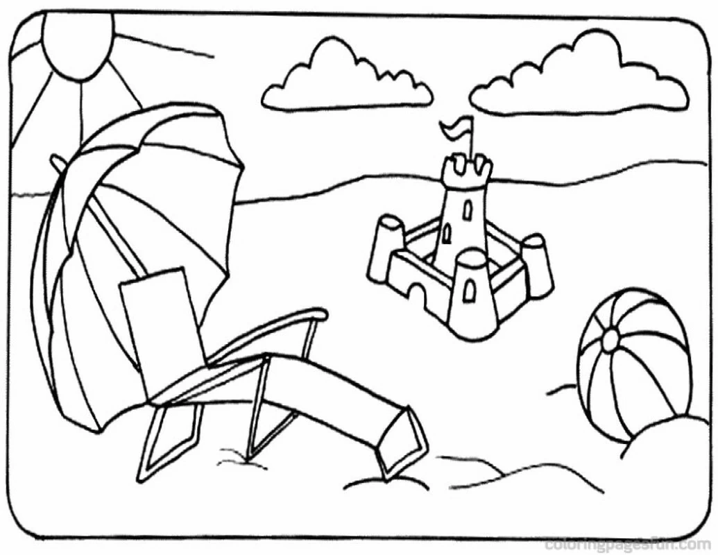 Dibujo gratuito Playa #159034 de la coleccion Naturaleza y Estaciones para imprimir