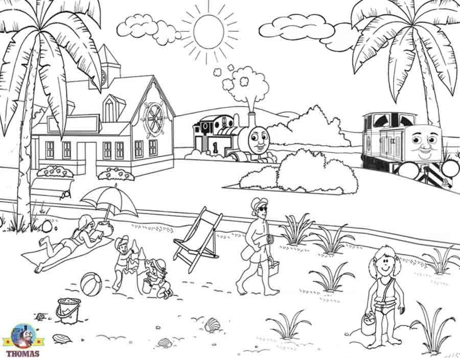 Dibujo gratuito Playa #159035 de la coleccion Naturaleza y Estaciones para imprimir