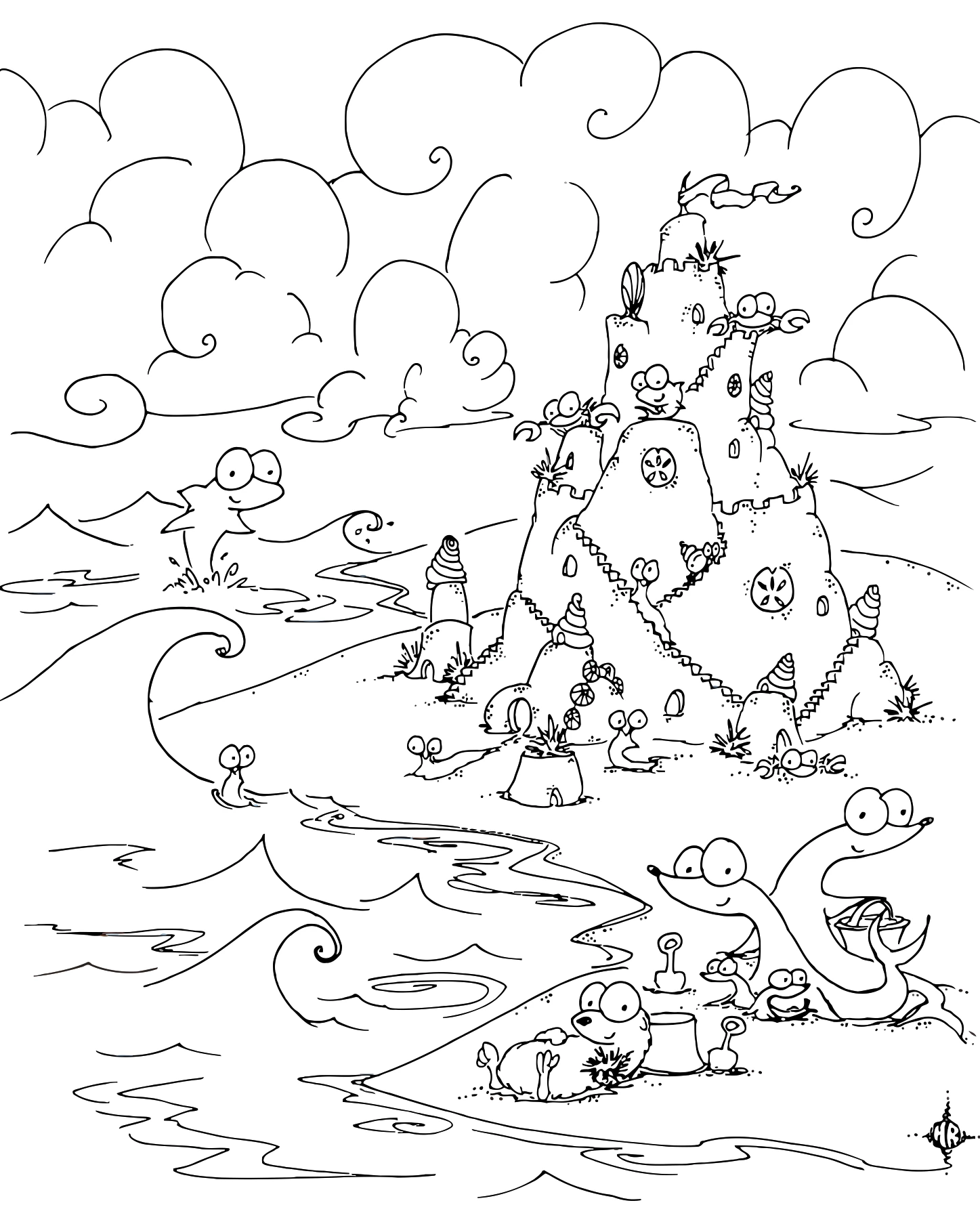 Dibujo gratuito Playa #159130 de la coleccion Naturaleza y Estaciones para imprimir