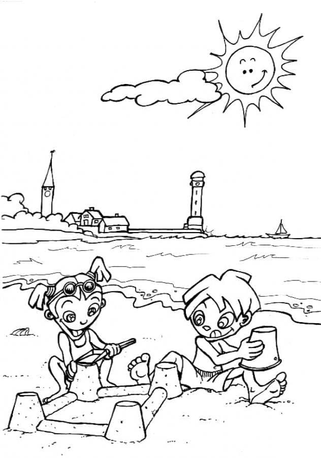 Dibujo gratuito Playa #191890 de la coleccion Naturaleza y Estaciones para imprimir