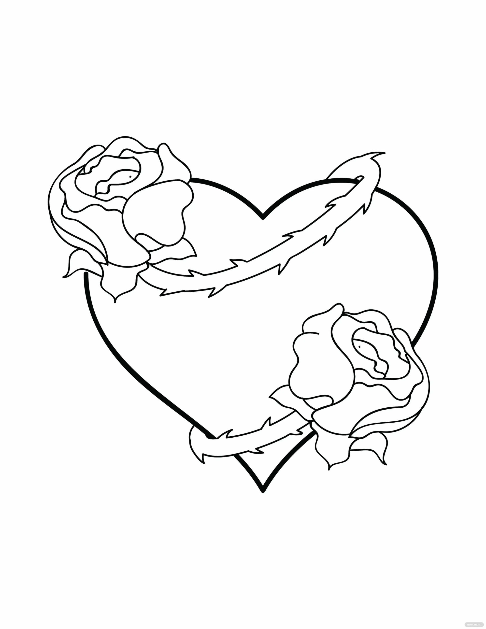 Dibujo gratuito Rosas #176470 de la coleccion Naturaleza y Estaciones para imprimir