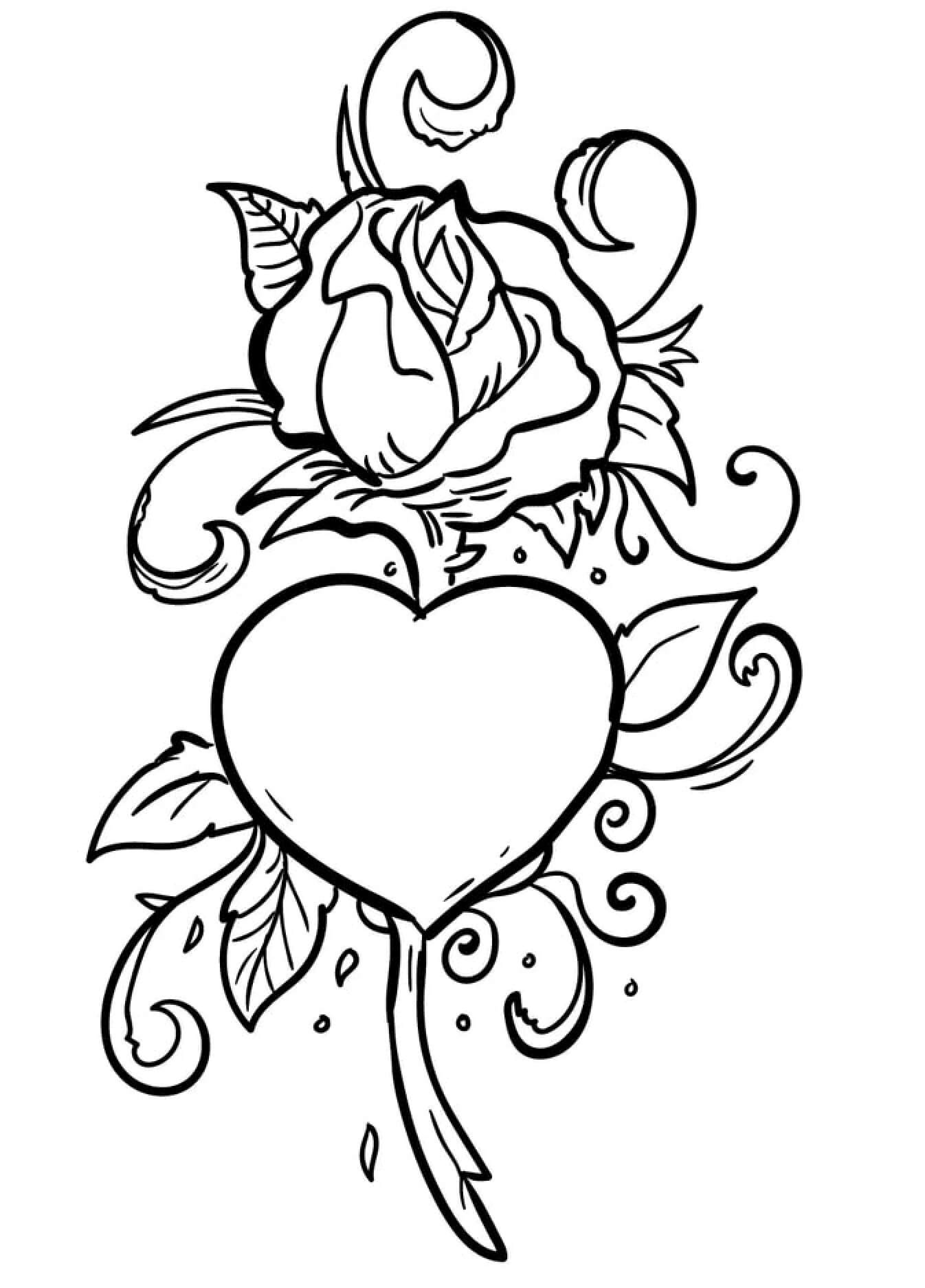 Dibujo gratuito Rosas #176481 de la coleccion Naturaleza y Estaciones para imprimir Dibujo gratuito Rosas #176481 de la coleccion Naturaleza y Estaciones para imprimir