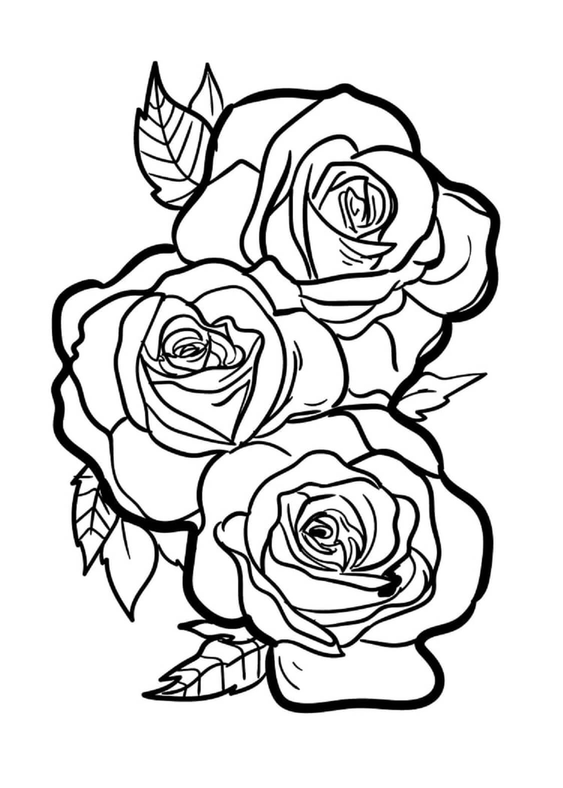 Dibujo gratuito Rosas #176498 de la coleccion Naturaleza y Estaciones para imprimir Dibujo gratuito Rosas #176498 de la coleccion Naturaleza y Estaciones para imprimir