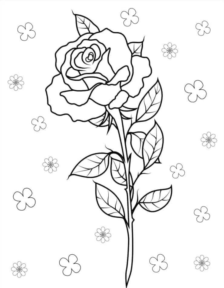 Dibujo gratuito Rosas #218719 de la coleccion Naturaleza y Estaciones para imprimir