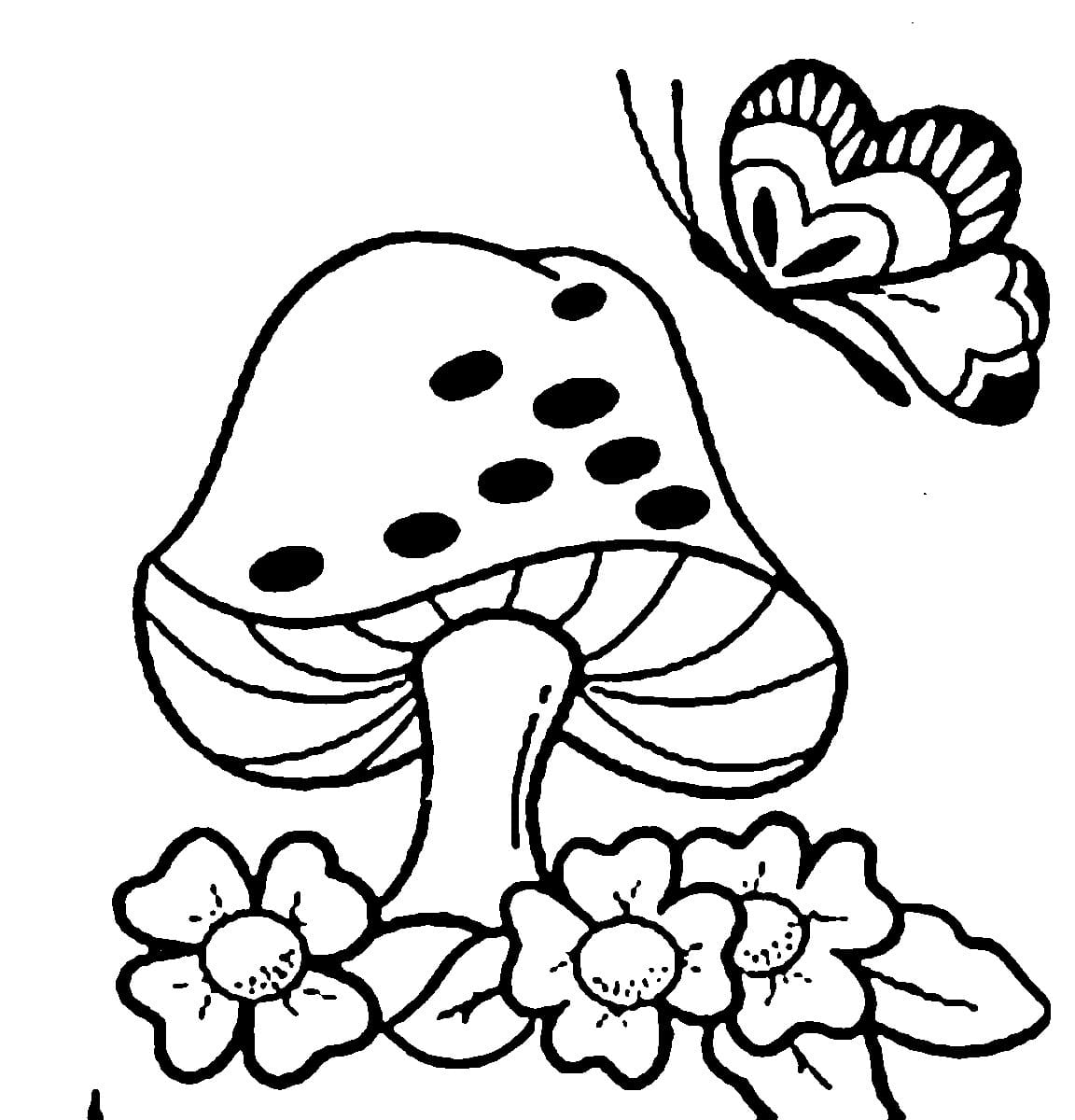Dibujo gratuito Seta #174091 de la coleccion Naturaleza y Estaciones para imprimir