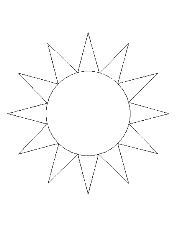 Dibujo gratuito Sol #157936 de la coleccion Naturaleza y Estaciones para imprimir