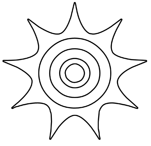 Dibujo gratuito Sol #157998 de la coleccion Naturaleza y Estaciones para imprimir