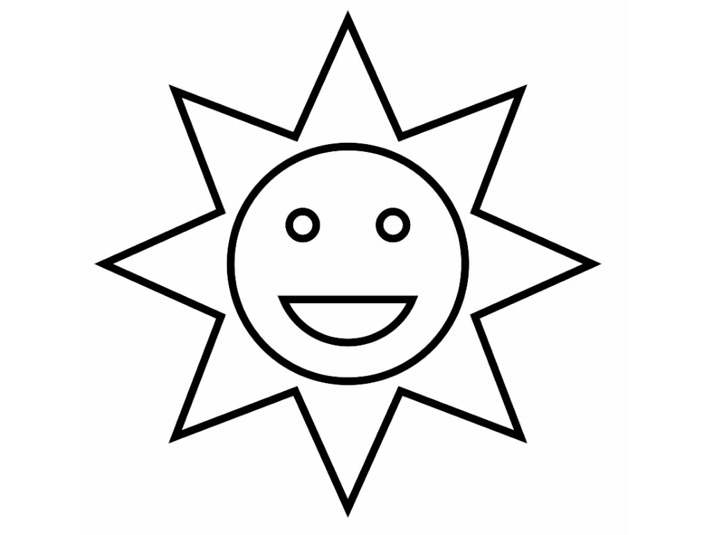 Dibujo gratuito Sol #158019 de la coleccion Naturaleza y Estaciones para imprimir