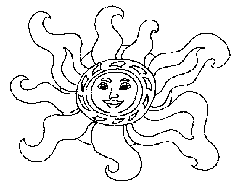 Dibujo gratuito Sol #158020 de la coleccion Naturaleza y Estaciones para imprimir