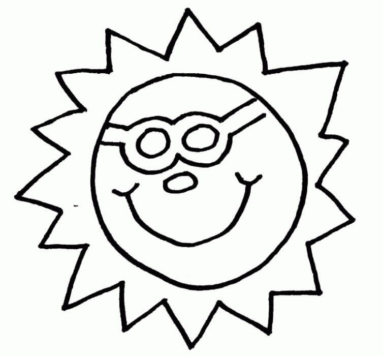Dibujo gratuito Sol #172441 de la coleccion Naturaleza y Estaciones para imprimir