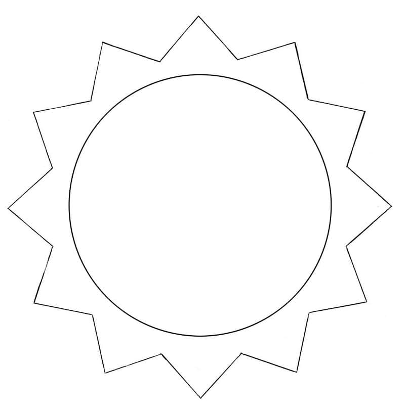 Dibujo gratuito Sol #172443 de la coleccion Naturaleza y Estaciones para imprimir