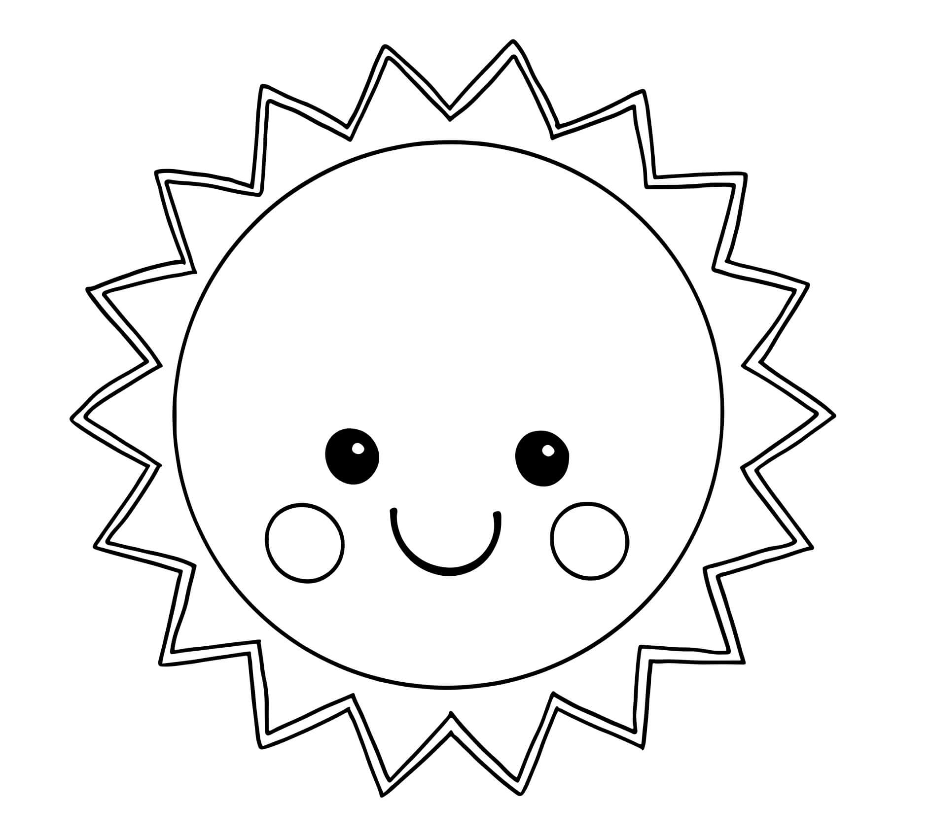 Dibujo gratuito Sol #172457 de la coleccion Naturaleza y Estaciones para imprimir