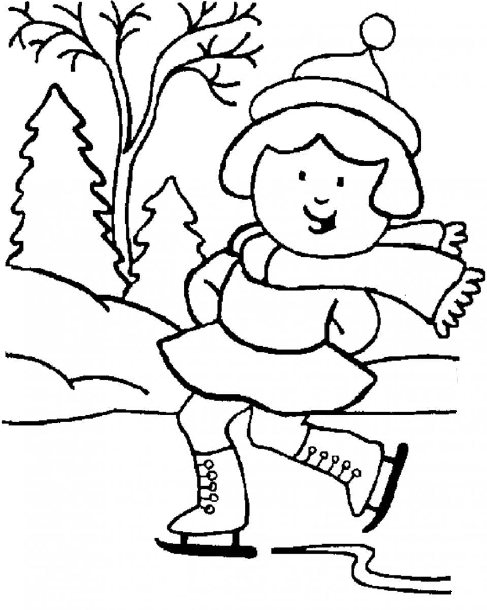 Dibujo para colorear: Temporada de Invierno (Naturaleza y Estaciones) #164414 - Dibujos para Colorear e Imprimir Gratis