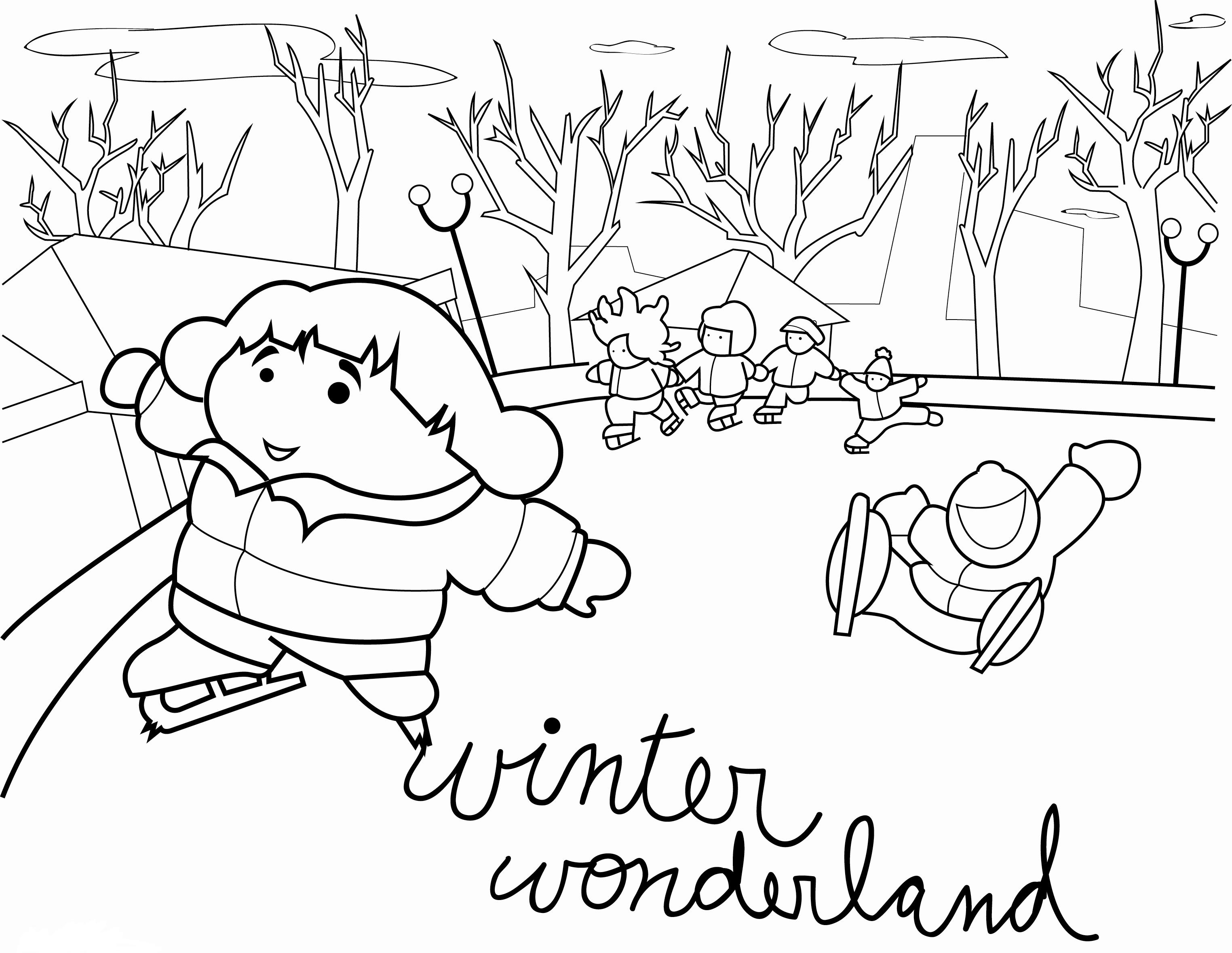 Dibujo para colorear: Temporada de Invierno (Naturaleza y Estaciones) #164438 - Dibujos para Colorear e Imprimir Gratis
