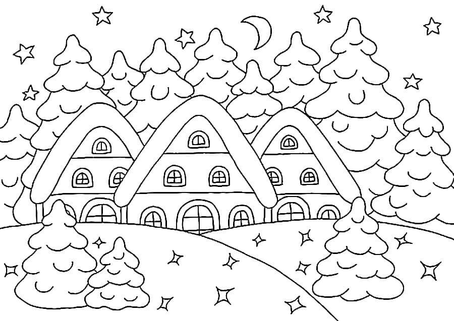 Dibujo gratuito Temporada de Invierno #181186 de la coleccion Naturaleza y Estaciones para imprimir