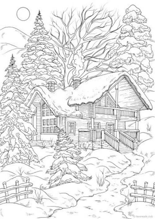 Dibujo gratuito Temporada de Invierno #181195 de la coleccion Naturaleza y Estaciones para imprimir