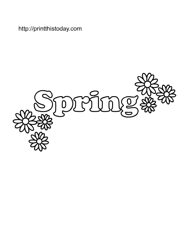 Dibujo gratuito Temporada de Primavera #165036 de la coleccion Naturaleza y Estaciones para imprimir