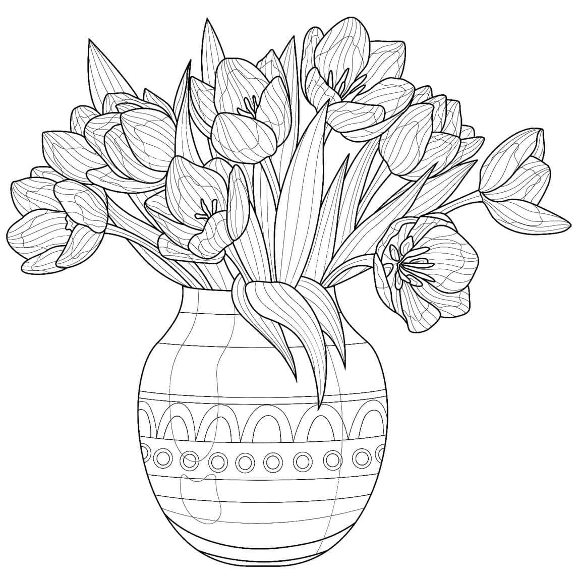 Dibujo gratuito Tulipán #174140 de la coleccion Naturaleza y Estaciones para imprimir